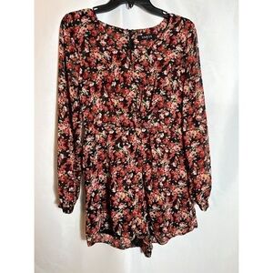 Varga Floral Long Sleeve Romper